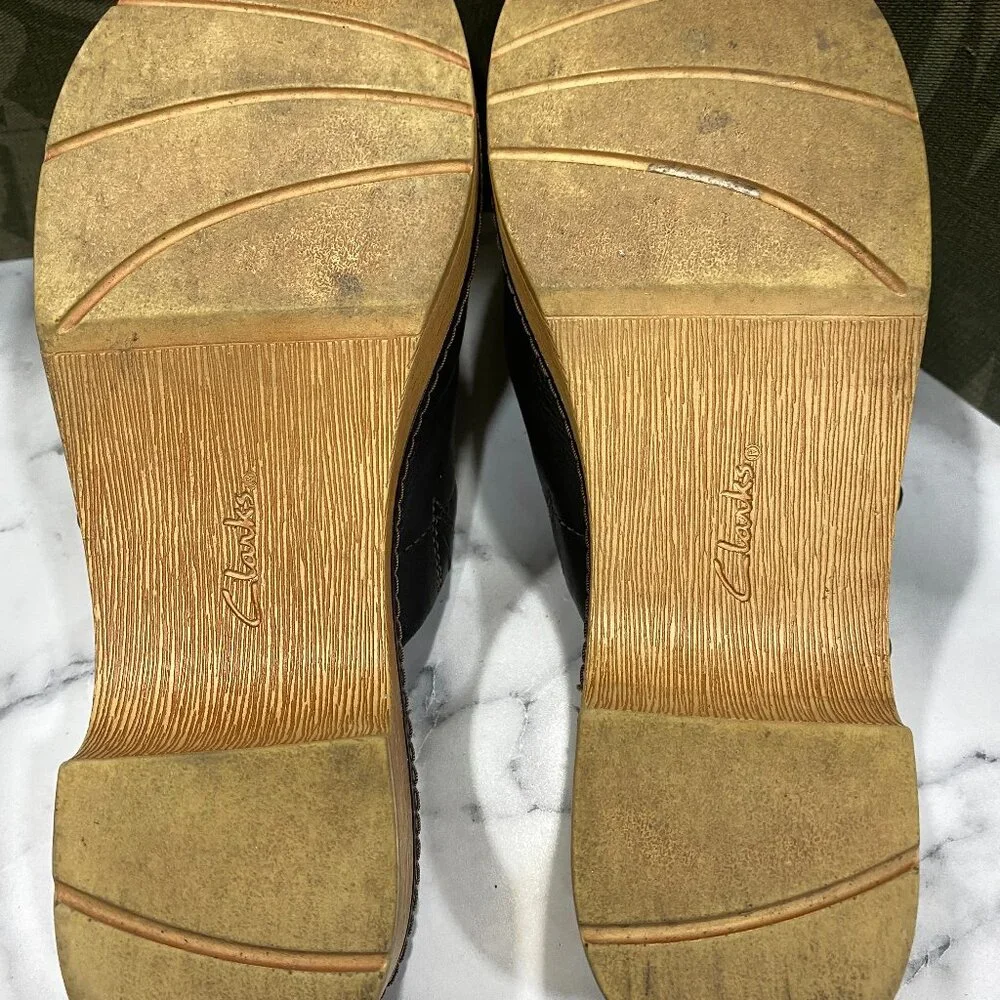 GUC Clarks Black Clogs sz 9 - Picture 7 of 12
